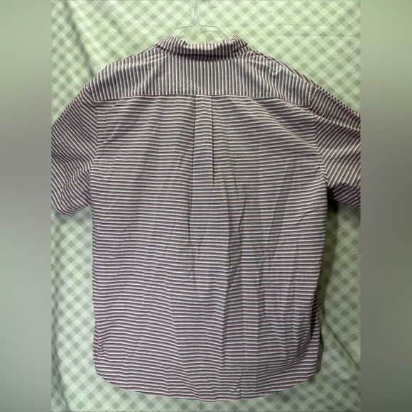 U.S. Polo Assn. #11694 NEW Men's Striped Short Sleeve Button Up Woven Shirt - Picture 2 of 9